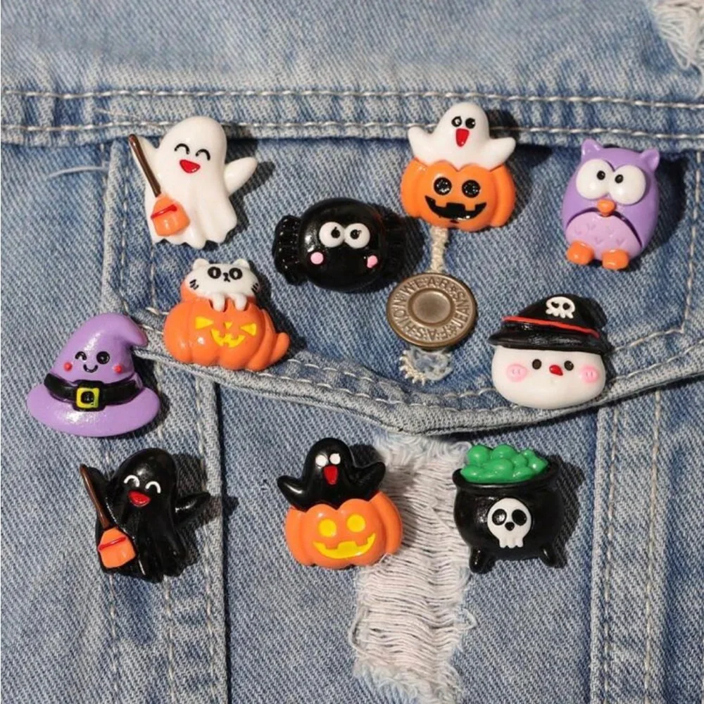 10 pcs/set Resin Halloween Pins